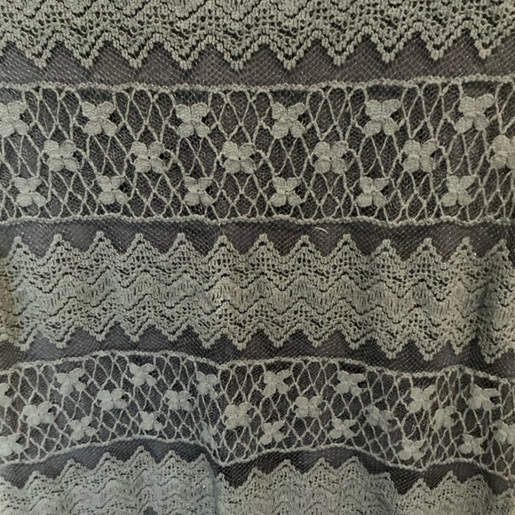 Women's Navy Lace Top - Picture 3 of 3